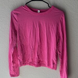 lululemon athletica Vibrant Pink Long Sleeve Tee